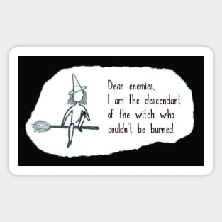 Dear Enemies (version 2) Sticker